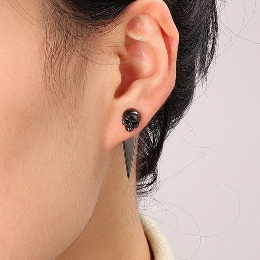 Gnoce Black Skull Earring Jackets_3