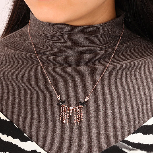 Gnoce Swallows Starry Sky Necklace_4