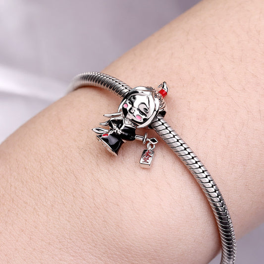 Gnoce Mulan Dangle Charm Platinum-plated Silver Blend_3