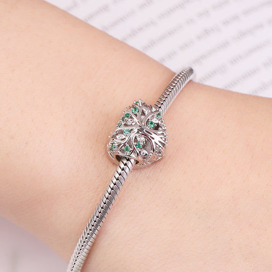 Gnoce Tree Of Life Photo Charm Platinum-plated Silver Blend_3