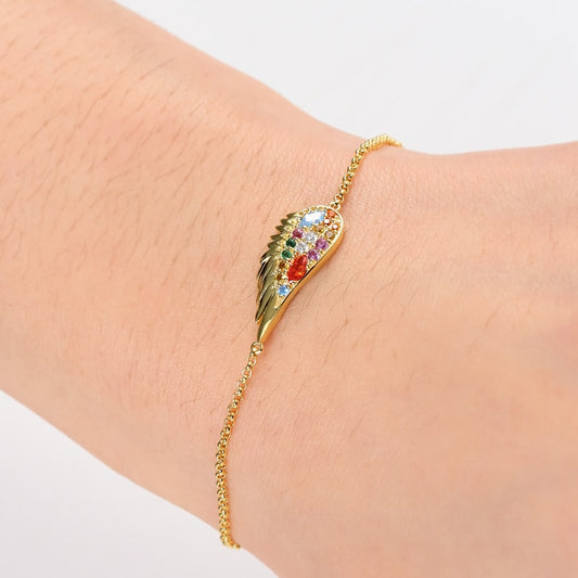 Gnoce Adjustable Angel Wing Bracelet_3