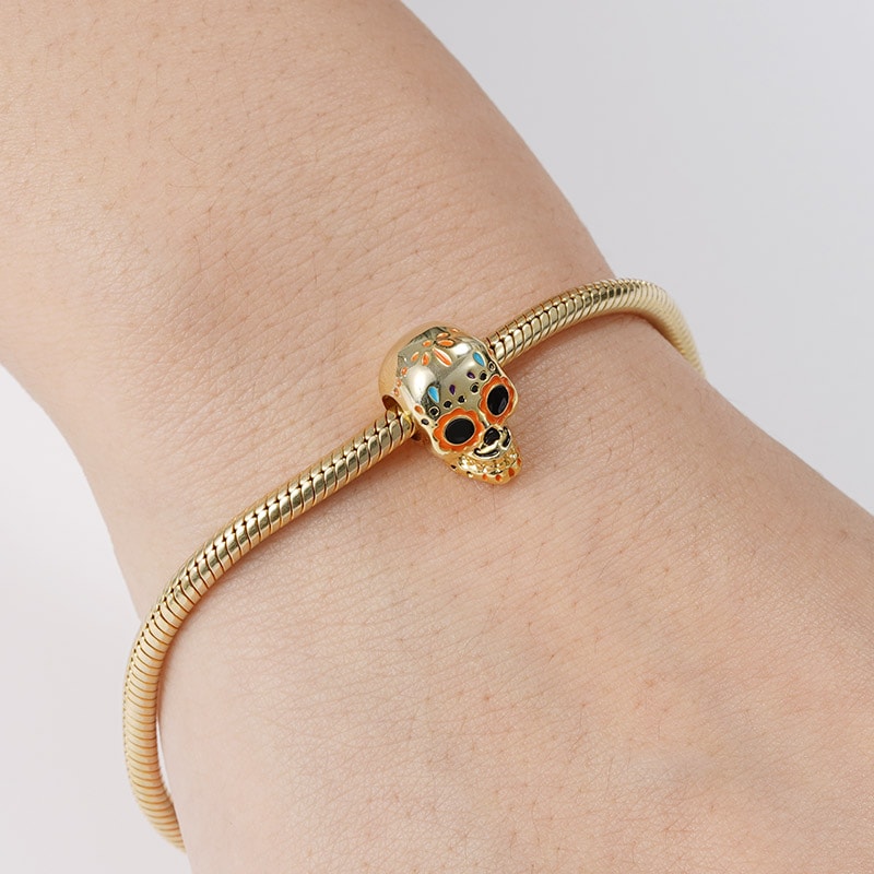 Gnoce Mexican Style Skull Charm_3