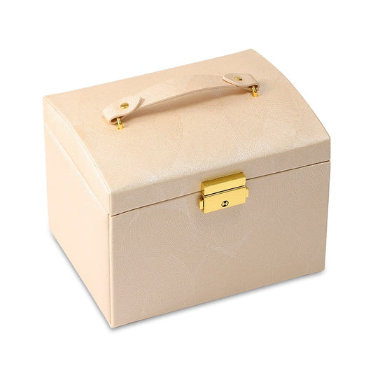 Luxury Three-layer Drawer Jewelry Box Earring Ring Necklace Bracelet Charm Storage Gift Casket_5