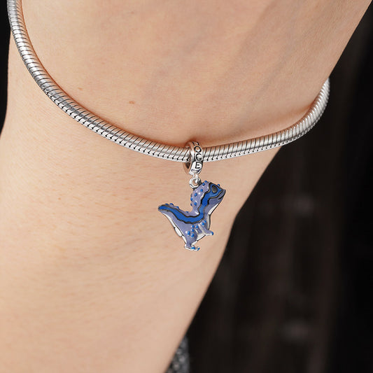 Gnoce Velociraptor Charm Platinum-plated Silver Blend_3