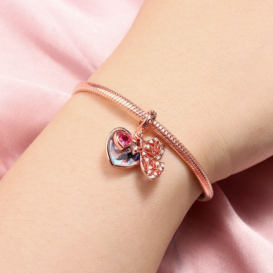 Gnoce Angel Engravable Photo Hollow Charm_3