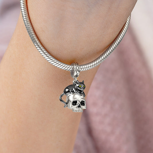 Gnoce Black Cat Skull Charm_3