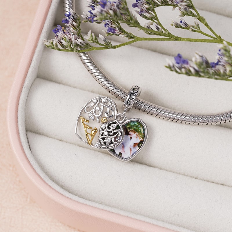 Gnoce Unconditional Love Personalized Photo Charm_2