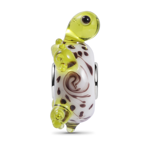 Turtle Murano Glass Charm Bead 925Sterling Silver_1
