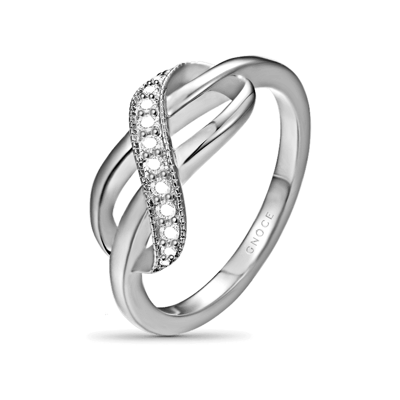 Infinity Ring 925 Sterling Silver with Stones_2