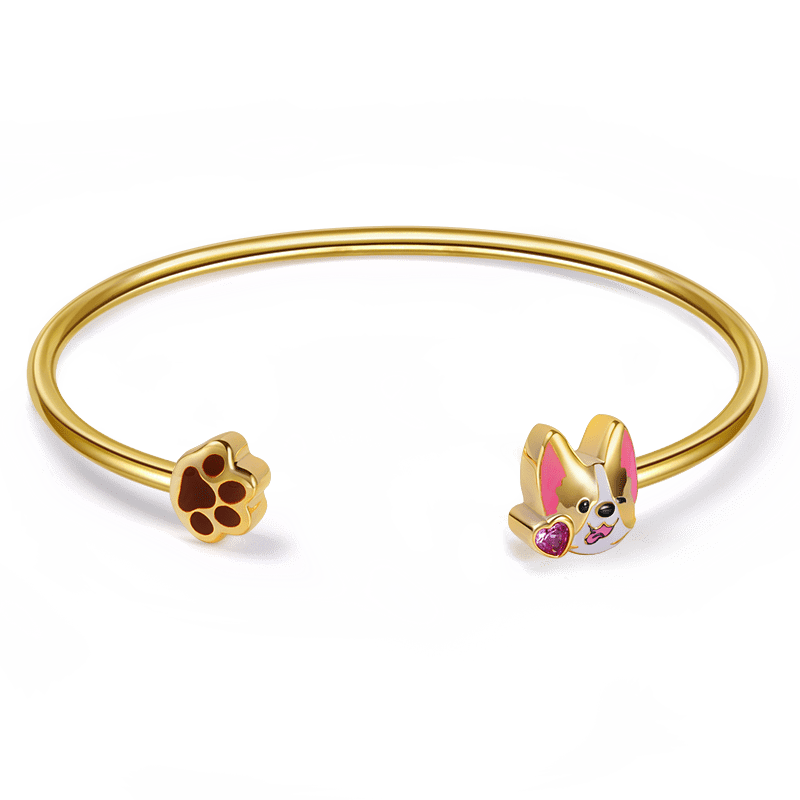 Gnoce Puppy Bangle Bracelet_1