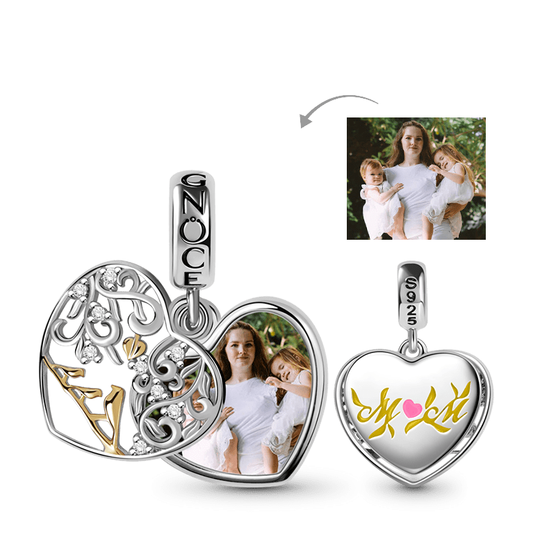 Gnoce Unconditional Love Personalized Photo Charm_1