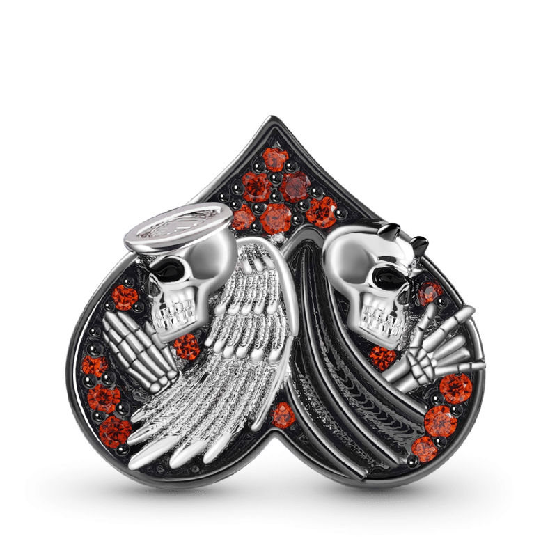 Gnoce Devil Angel Black Heart Charm_1