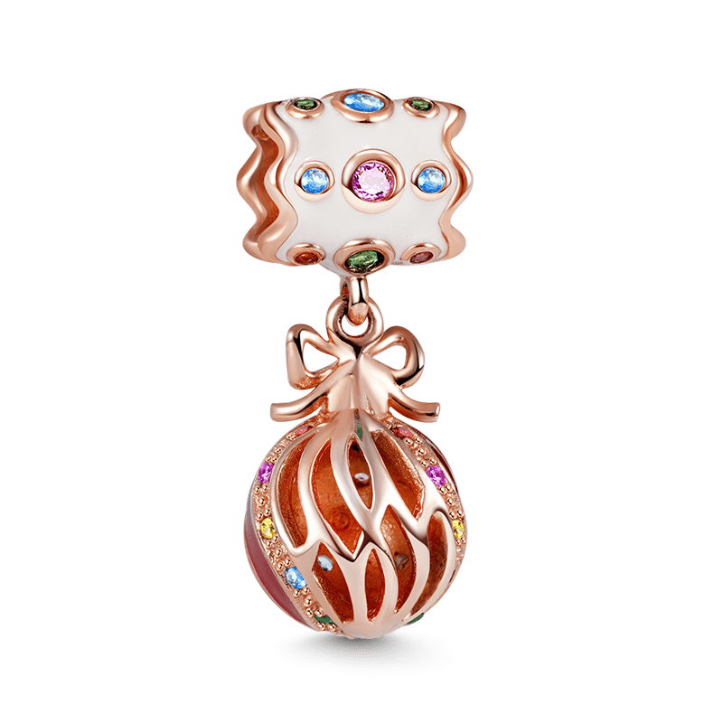 Gnoce "Merry Christmas" Christmas Colorful Decorating Ball Charm Pendant Locket for Bracelet/Necklace_2