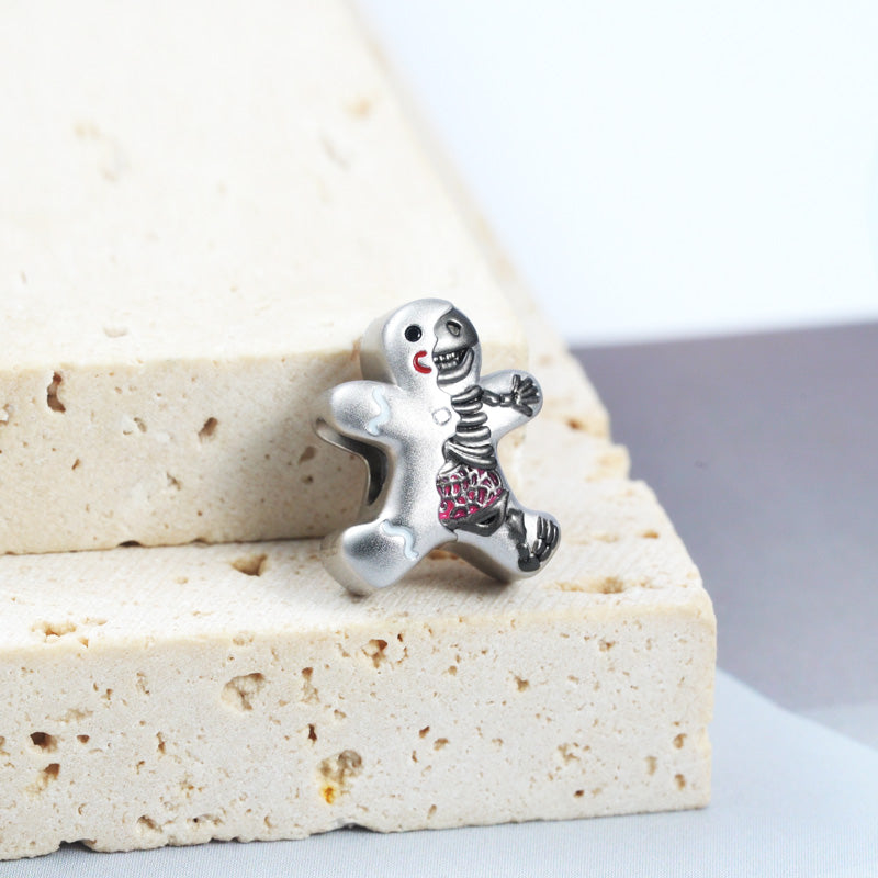 Gnoce Skeleton Gingerbread Man Charm_2