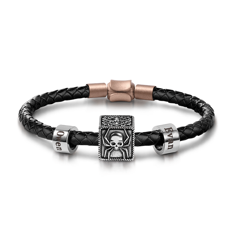 Gnoce Spider Skull Vintage & Customized Charm Platinum-plated Silver Blend_1