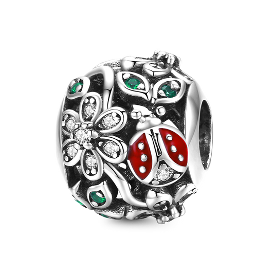 Flower Paradise Charm Bead S925 Sterling Silver_1
