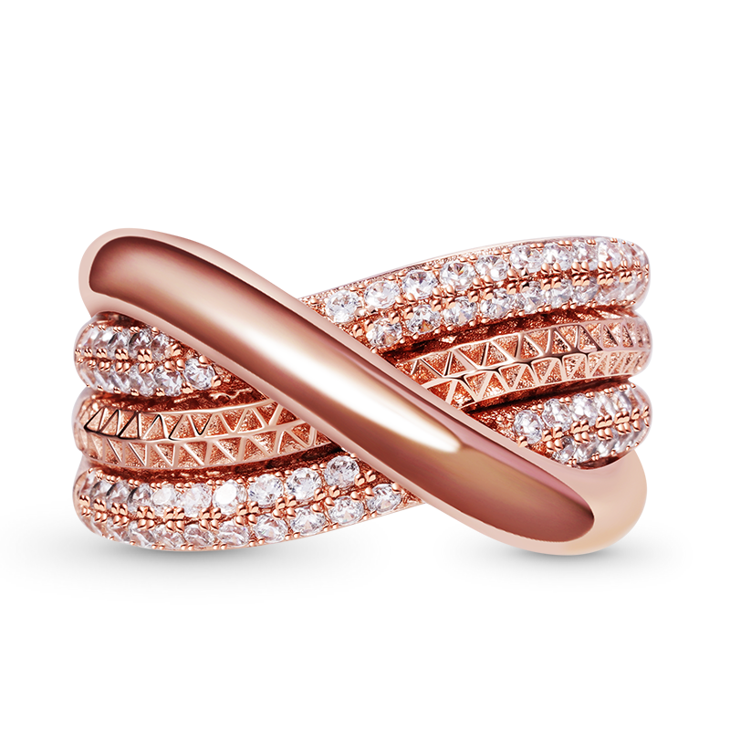 Gnoce Intertwined Band Pave Ring_1