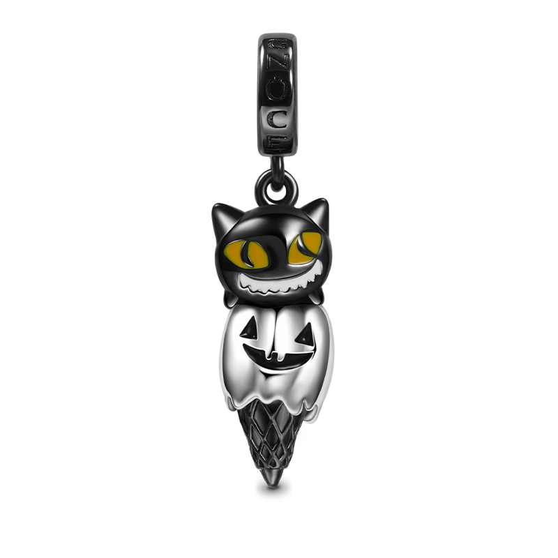 Gonce Black Cat & Pumpkin Monster Charm_1
