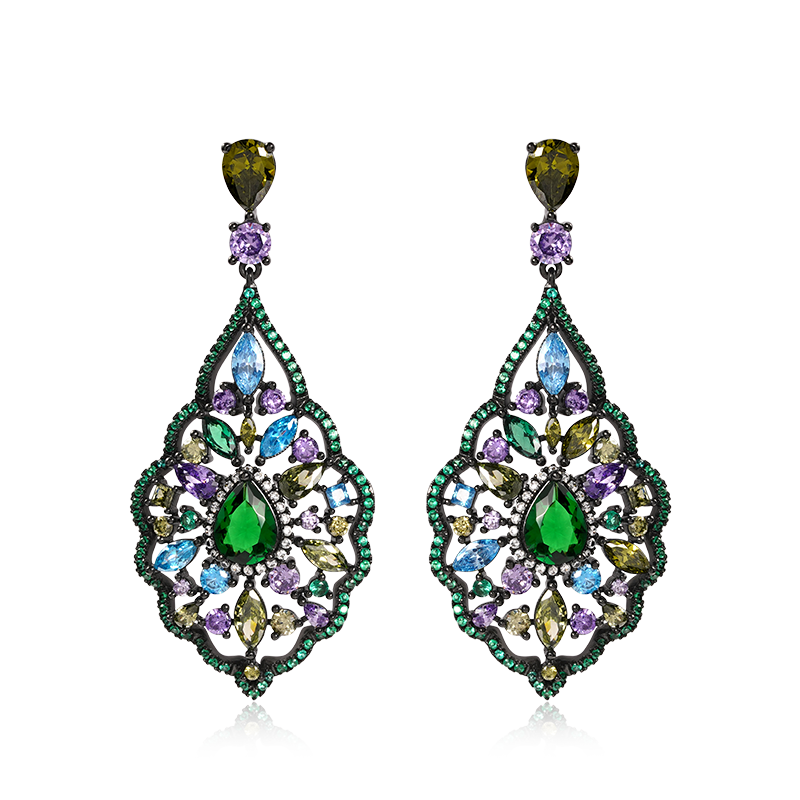 Gnoce Vintage Water Drop Shape Dangle Earrings_1