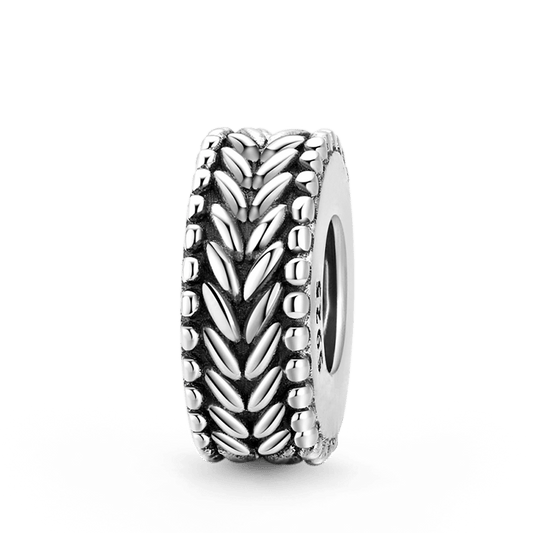 Vintage Ear of Wheat Stopper for Charm Bracelets 925 Sterling Silver_1