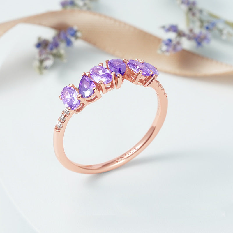 Gnoce Peal & Oval Cuts Gems Ring_3