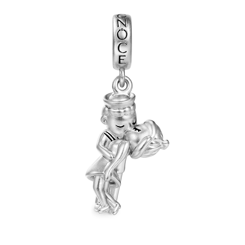 Gnoce Kiss of Victory Charm Platinum-plated Silver Blend_1