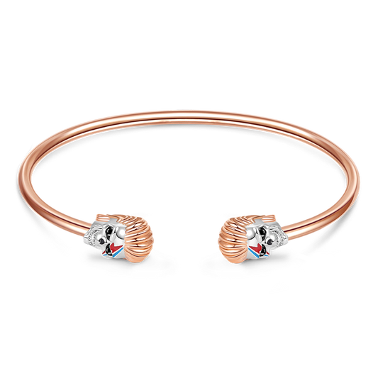 Gnoce Rock Skull Open Removable Bangle Bracelet_1