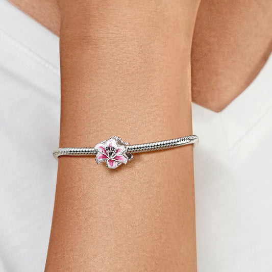 Gnoce Pink Lily Flower Charm_5