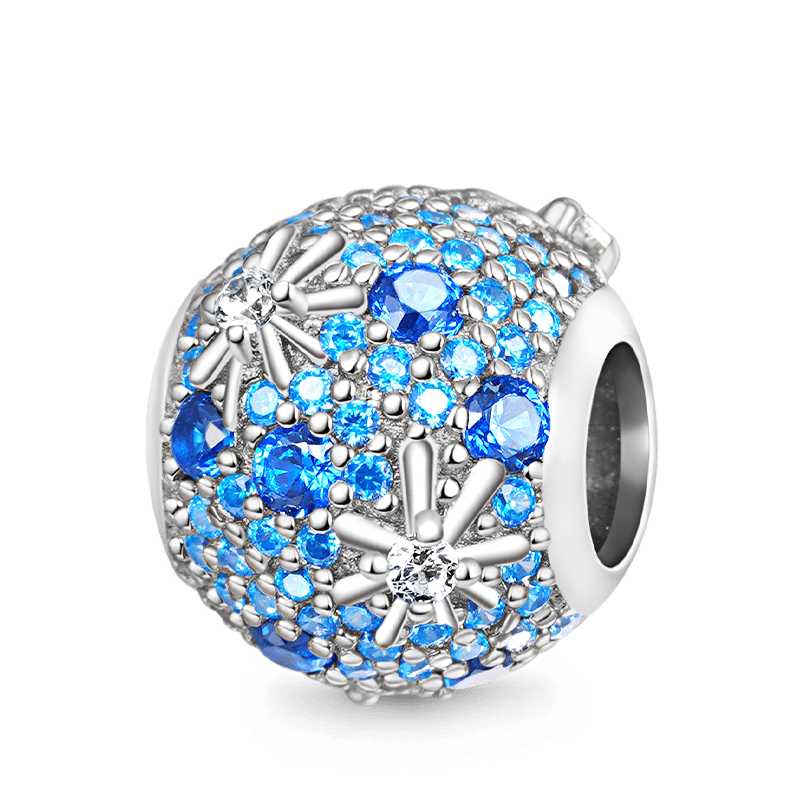 Gnoce Blue Fantasy Fireworks Charm Platinum-plated Silver Blend_1