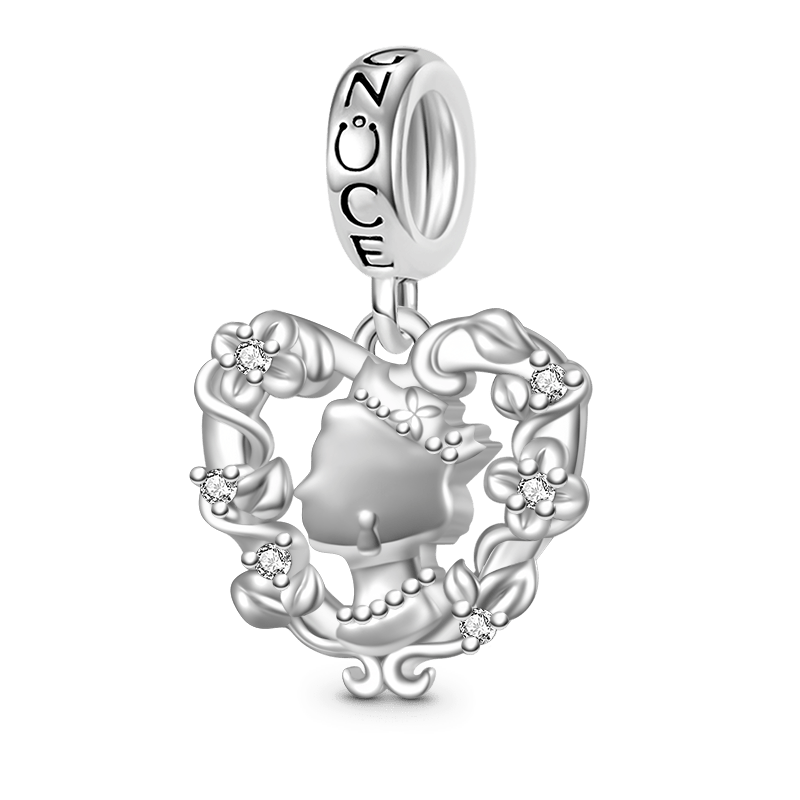 Gnoce Elegant Queen & Flower Charm Platinum-plated Silver Blend_1