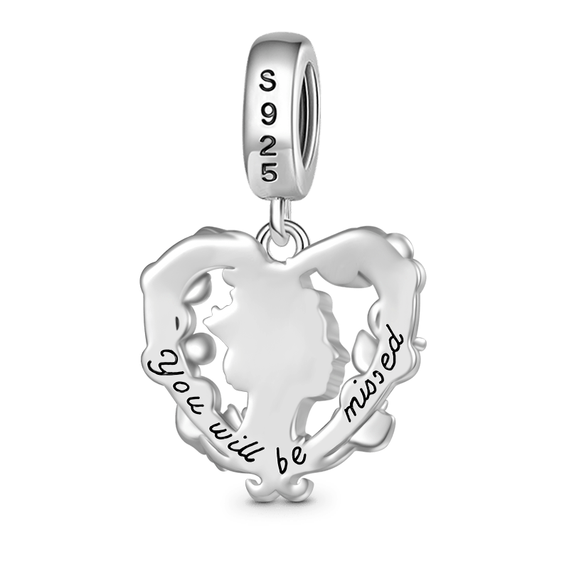 Gnoce Elegant Queen & Flower Charm Platinum-plated Silver Blend_2