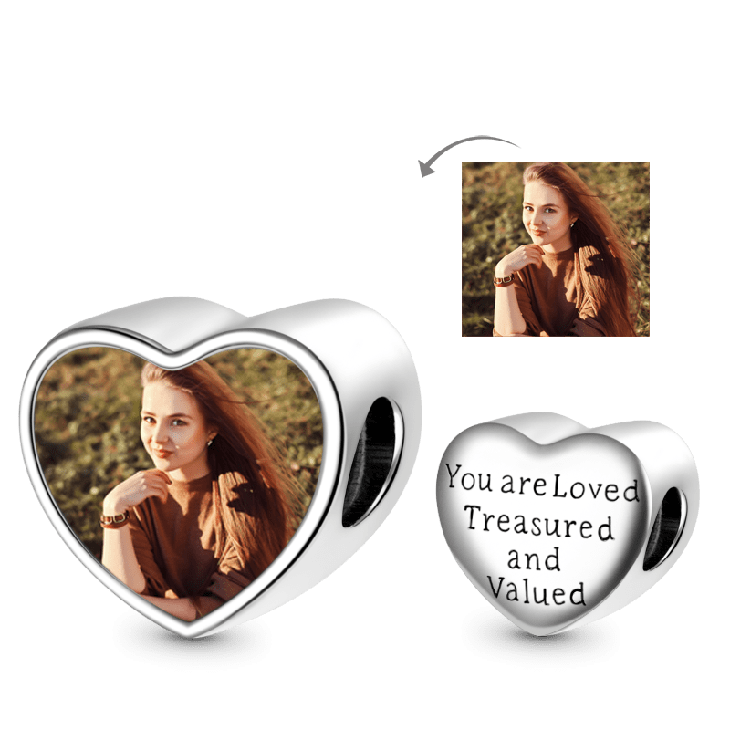 Gnoce "You're the Best " Heart Personalized Photo Charm_1