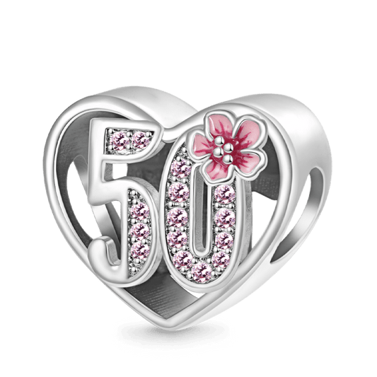 Gnoce Fabulous 50th Birthday Heart Charm_1