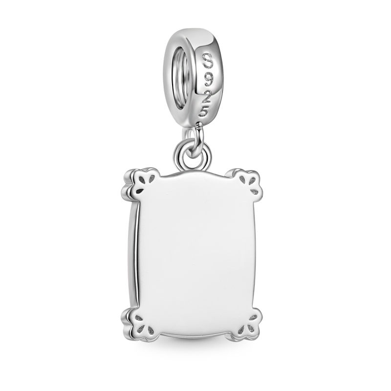 Gnoce Best Mom Ever Charm Platinum-plated Silver Blend_2