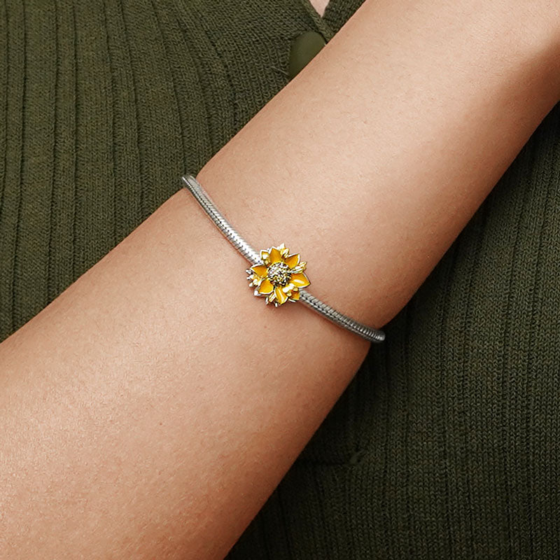 Gnoce Sparkling Sunflower Charm_5