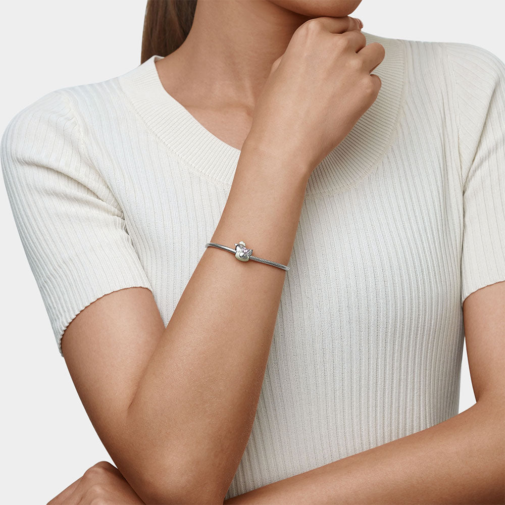 Gnoce Chinese Zodiac Rooster Embraces Heart Gem Charm_4