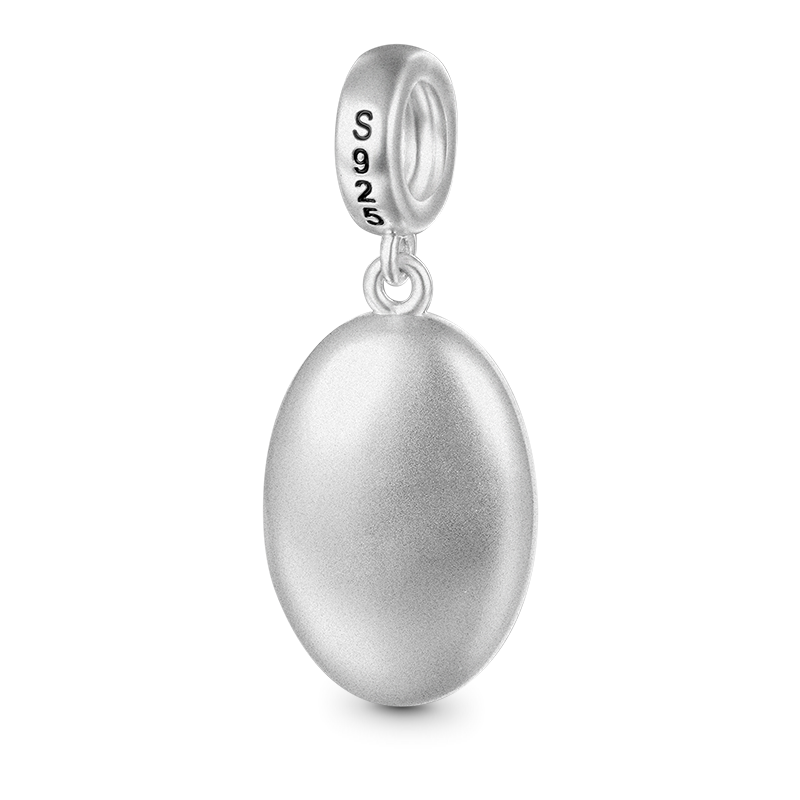 Gnoce Virgin of Guadalupe Charm Platinum-plated Silver Blend_2