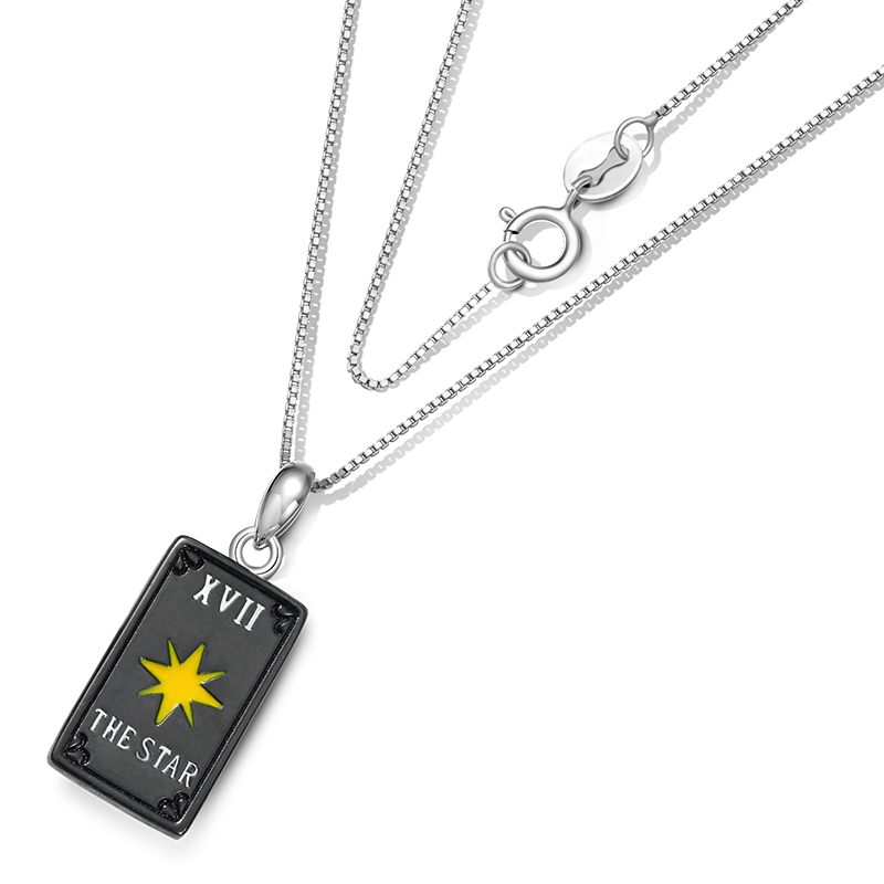 Gnoce "the Star" Skully Tarot Necklace_2