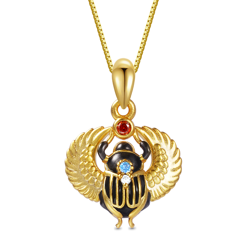 Gnoce Amulet Scarab Necklace_1