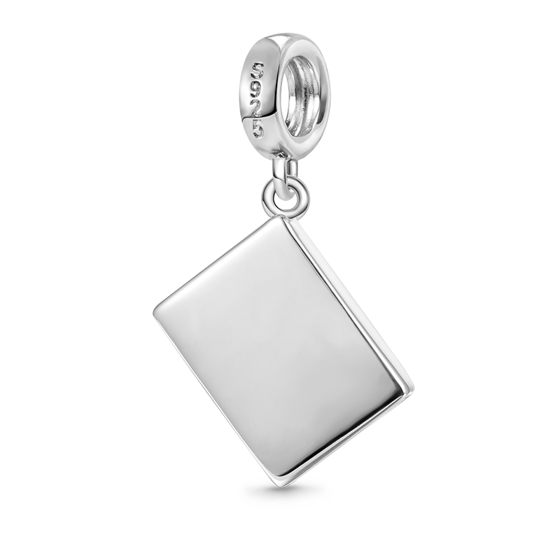 Gnoce Faithful Holy Bible Charm Platinum-plated Silver Blend_2