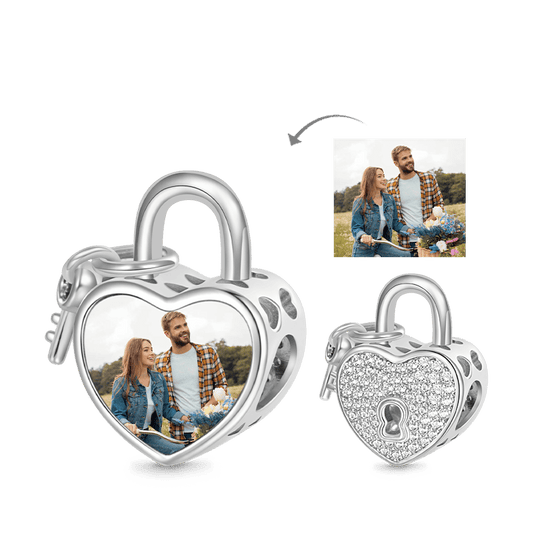 Gnoce Love Key Personalized Photo Charm_1
