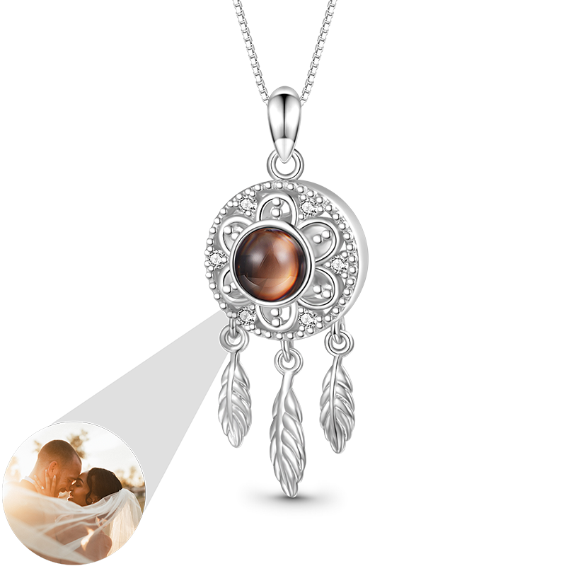 Gnoce Projection Dream Catcher Photo Necklace_1