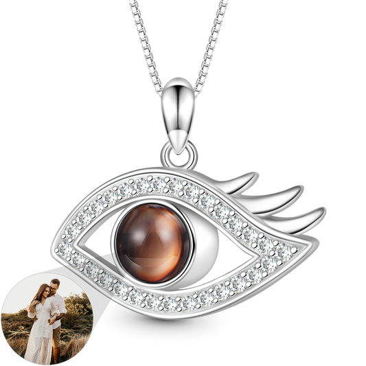 Gnoce Projection Devil's Eye Personalized Photo Necklace_1