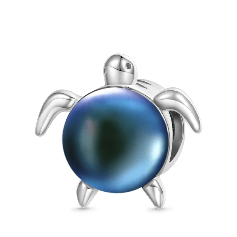 Gnoce Sea Turtle Mood Charm Platinum-plated Silver Blend_2