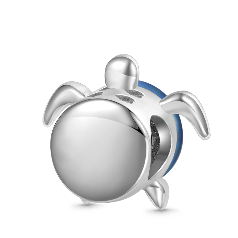 Gnoce Sea Turtle Mood Charm Platinum-plated Silver Blend_3