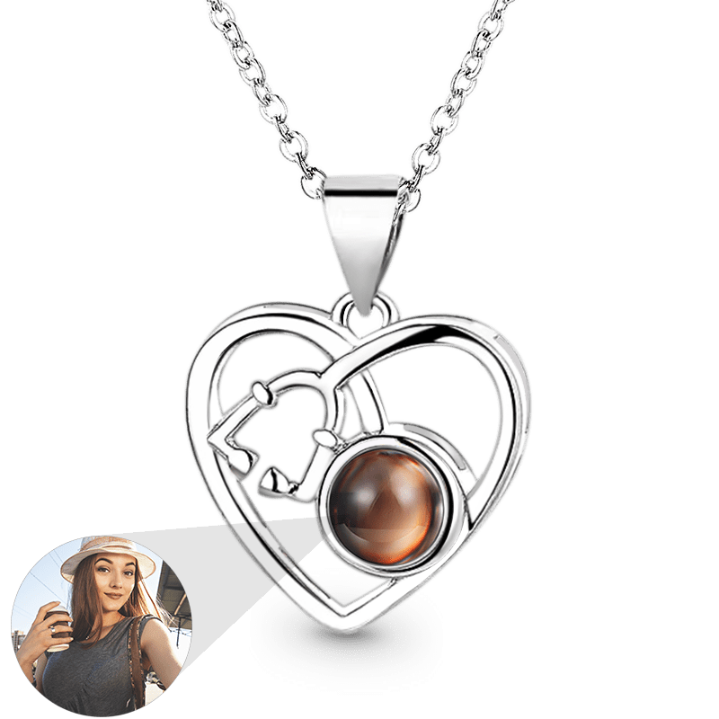 Gnoce Projection Love Heart Stethoscope Pendant Necklace_1