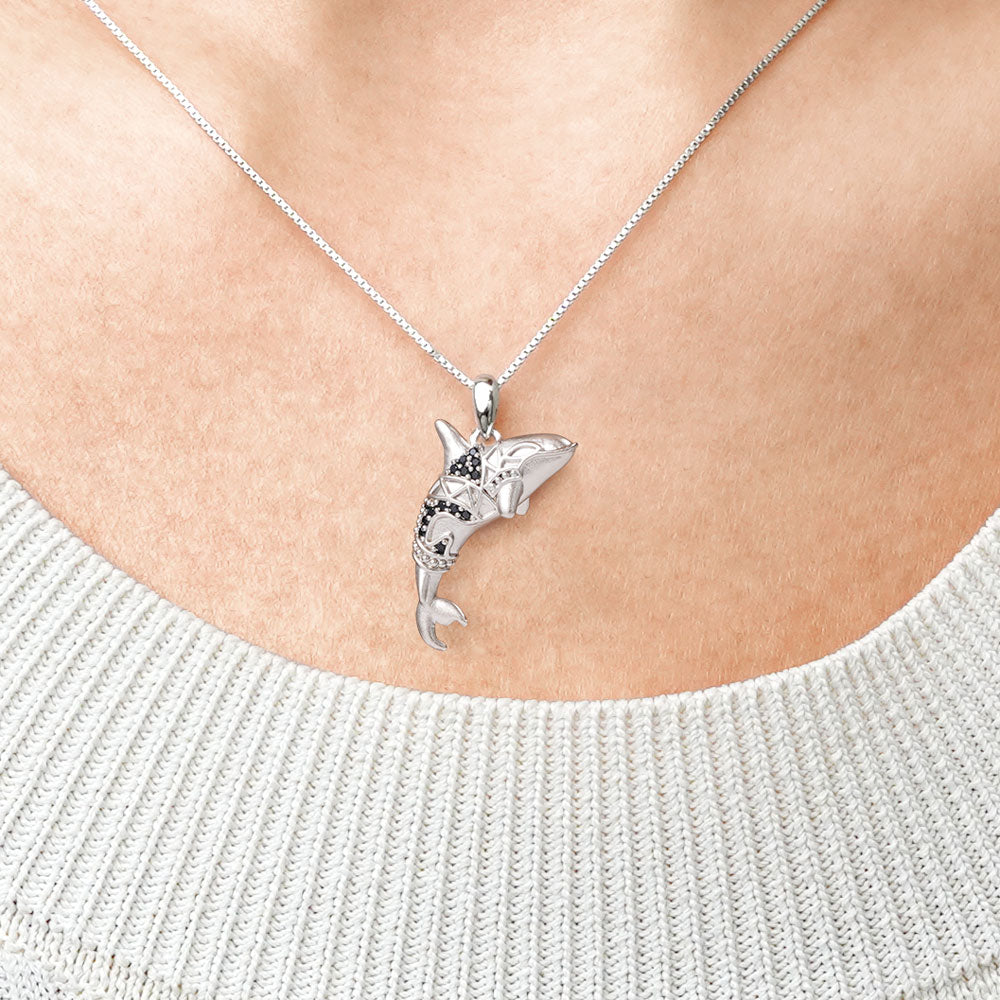 Gnoce Killer Whale Orca Necklace_4