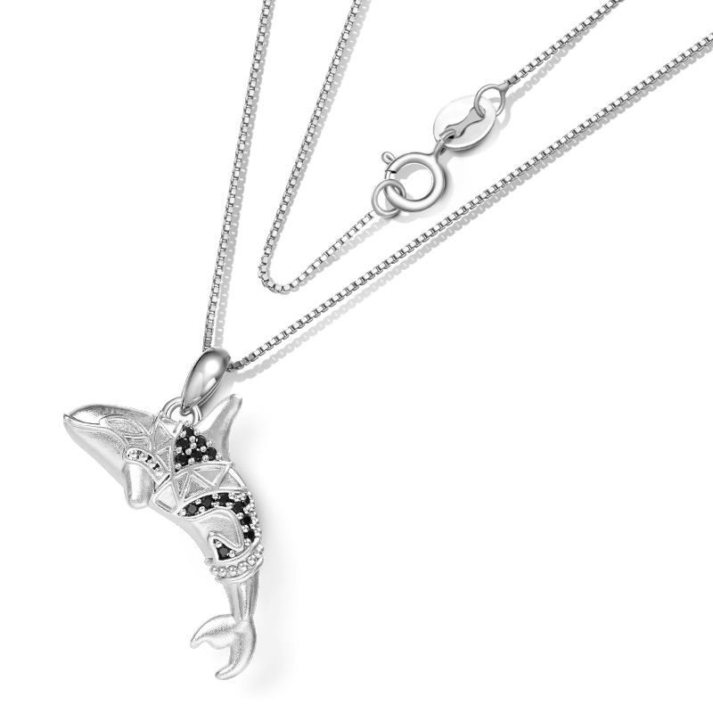 Gnoce Killer Whale Orca Necklace_2