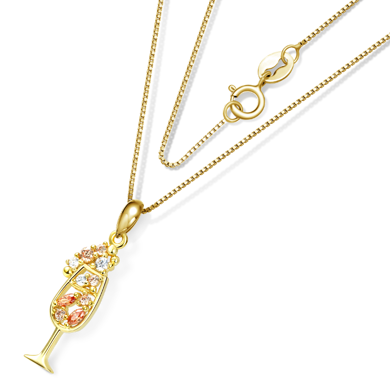 Gnoce Champagne Cocktail Necklace_3