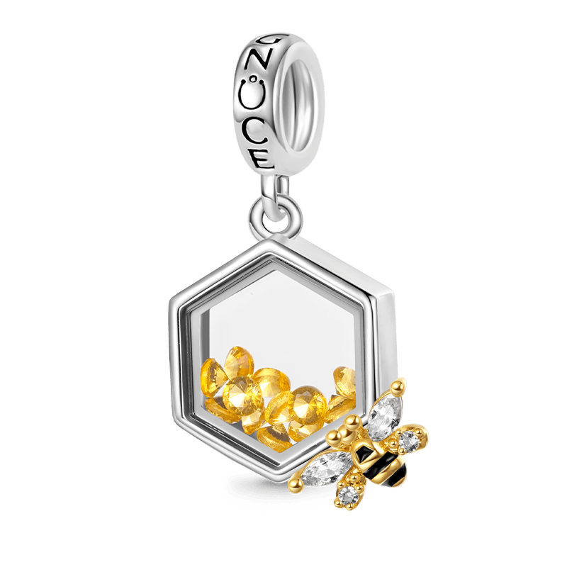 Gnoce Sparkling Bee Pendant Dangle Charm_1
